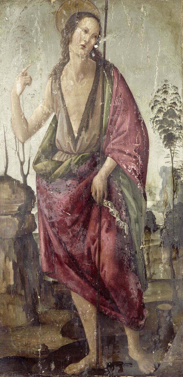 John the Baptist by Francesco Botticini (attributed to)
