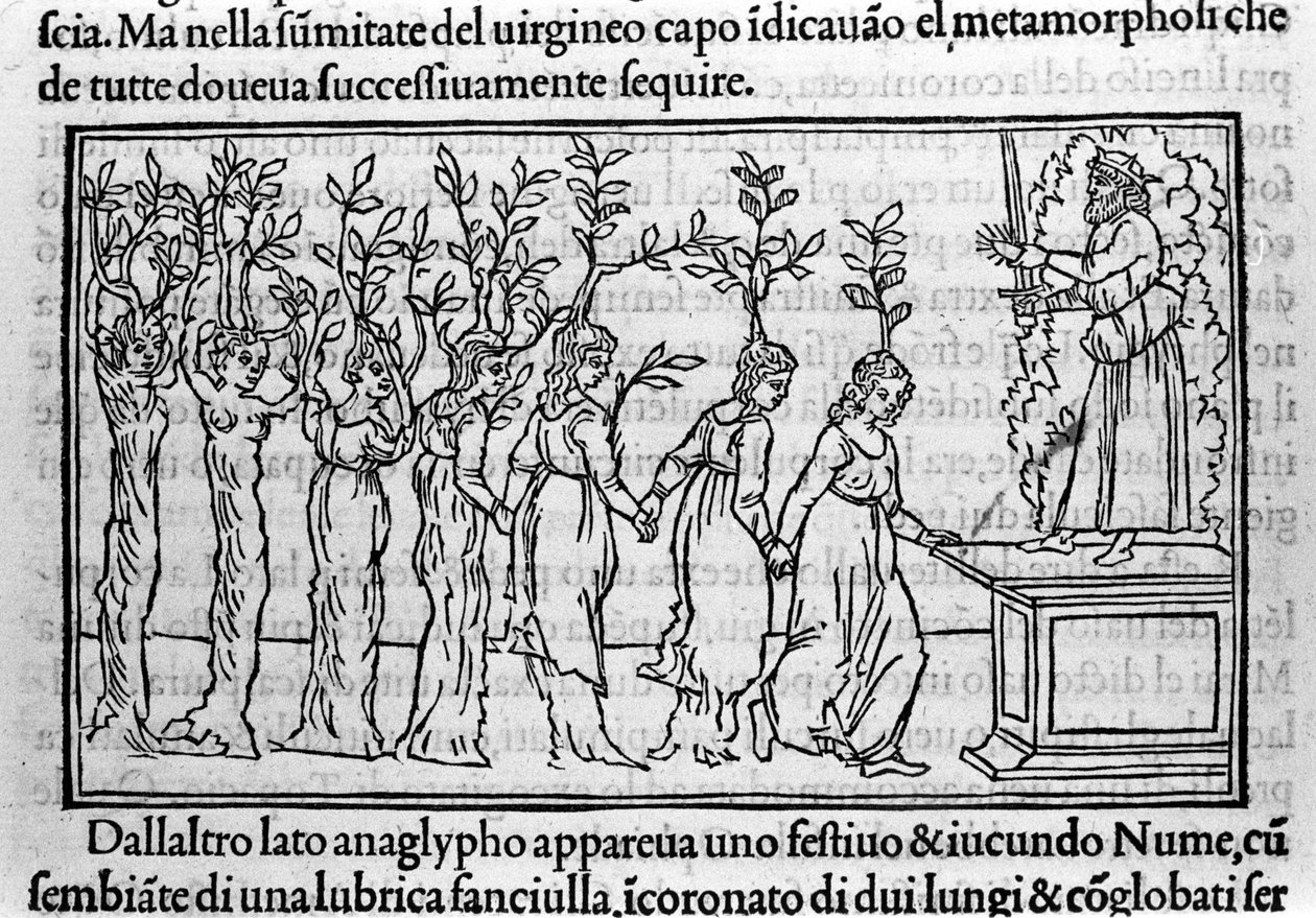 Engraving in "Hypnerotomachia Polyphili" (The Dream of Poliphilo) by Dominican Monk Francesco Colonna, Venice by Francesco Colonna