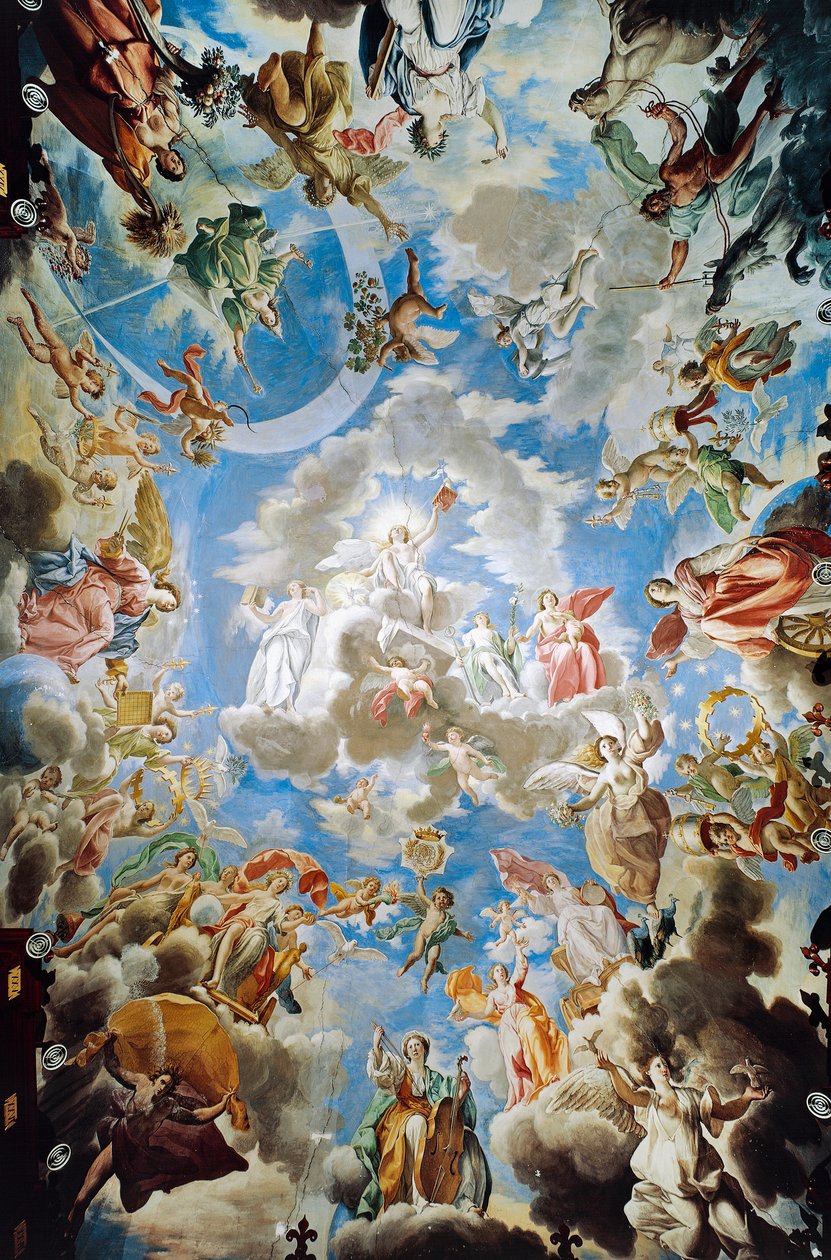 Apotheosis, Pamphilj House fresco by Francesco Cozza