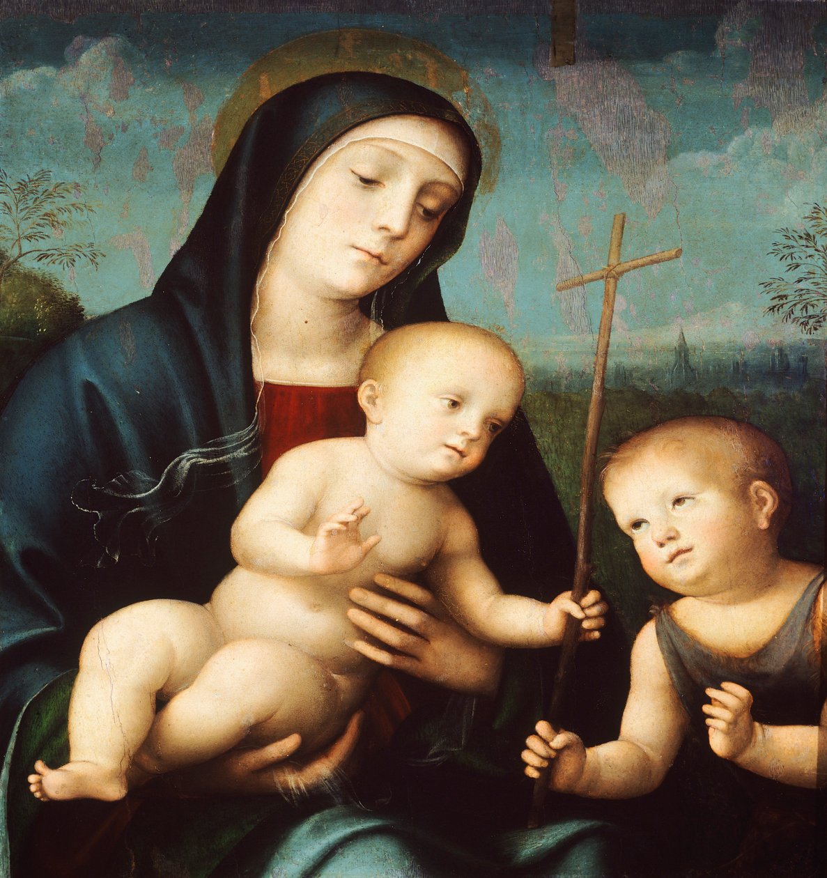 Madonna with Child and St John the Baptist