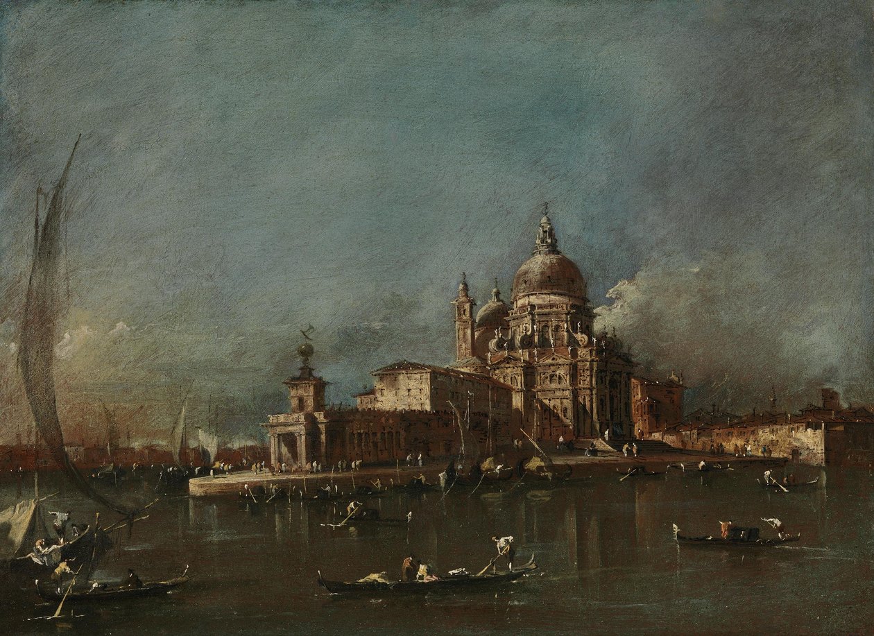 View of Santa Maria della Salute and the Dogana by Francesco Guardi