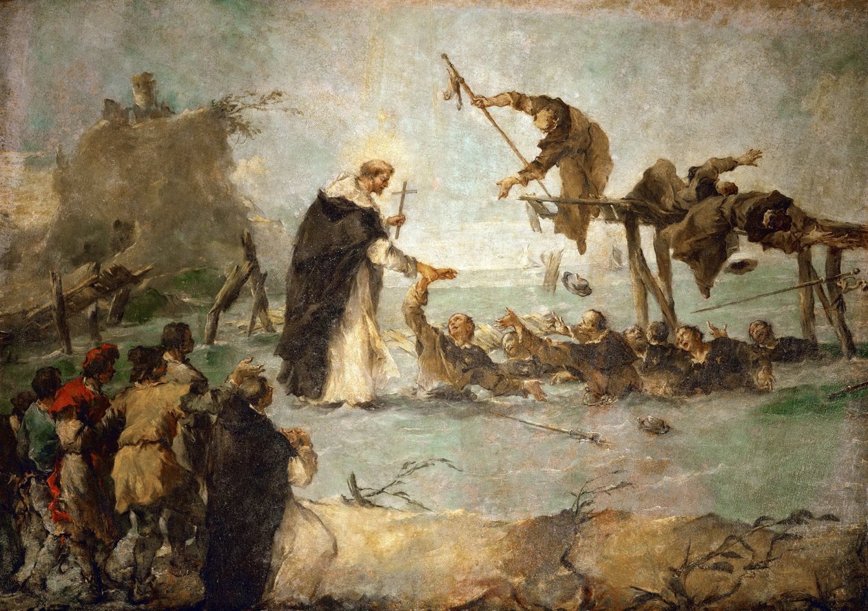 The Miracle of a Dominican Saint by Francesco Guardi