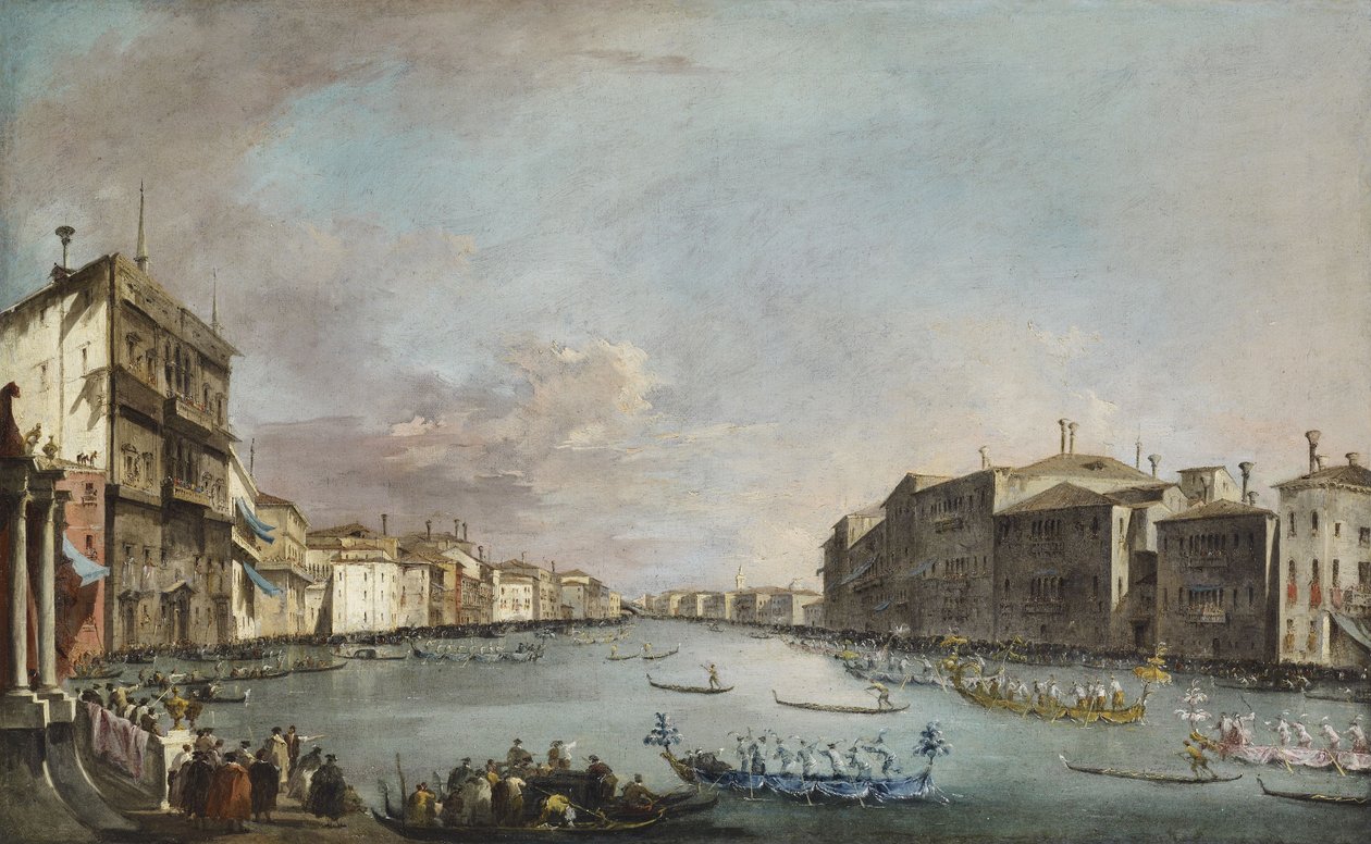 Regatta in Venice by Francesco Guardi