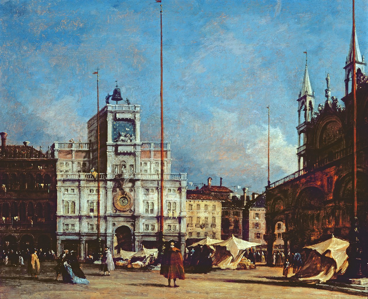 The Clock Tower, Venice by Francesco Guardi: Fine art print