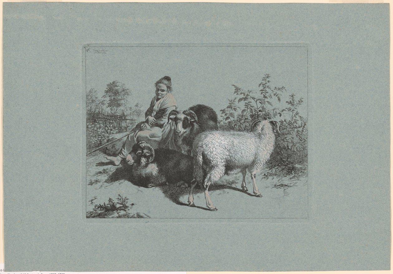Plate 4, from The Set of 12 Pastoral Scenes by Francesco Londonio