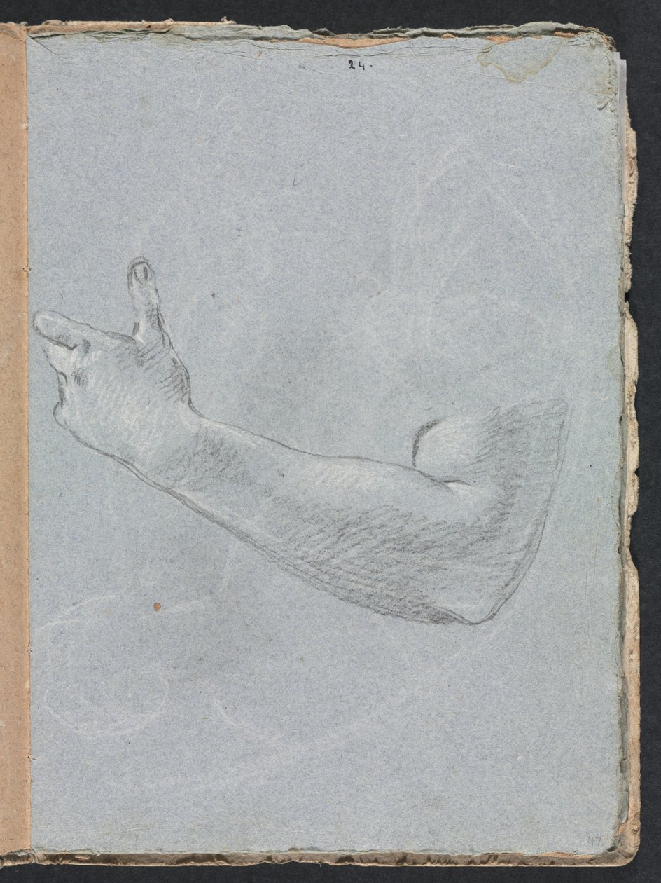 Verona Sketchbook: Left arm and hand (detail) by Francesco Lorenzi