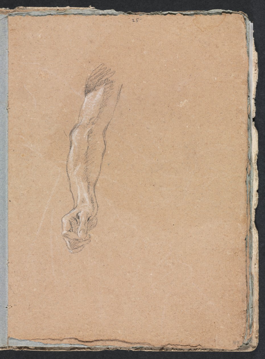 Verona Sketchbook: Right arm and hand (page 49) by Francesco Lorenzi