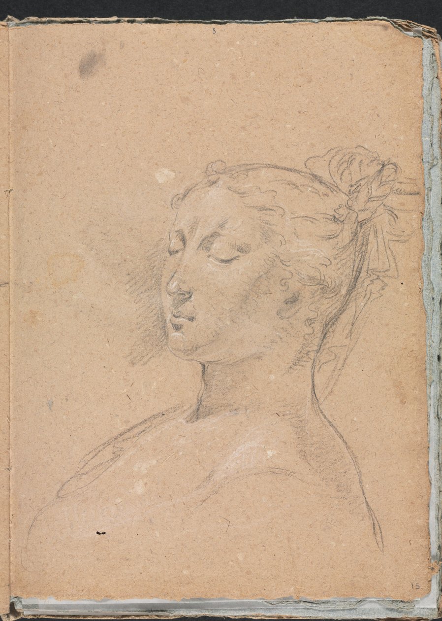 Verona Sketchbook: Woman with Closed Eyes (Detail) by Francesco Lorenzi