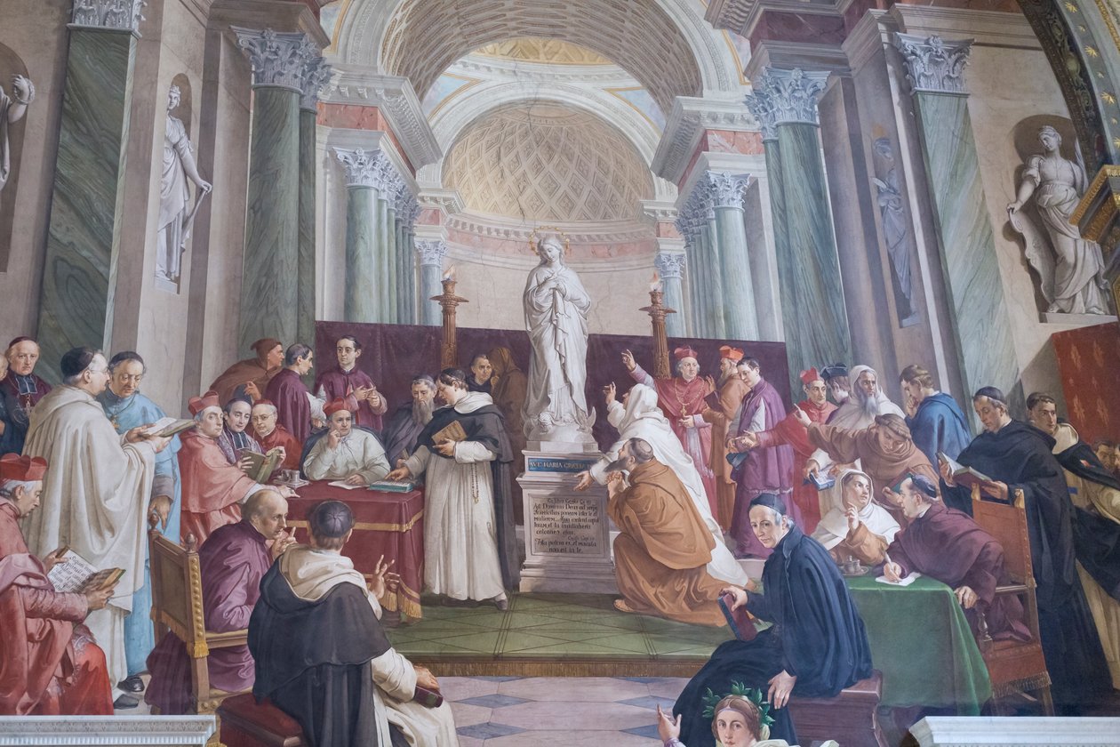 Discussion About the Immaculate Conception by Francesco Podesti