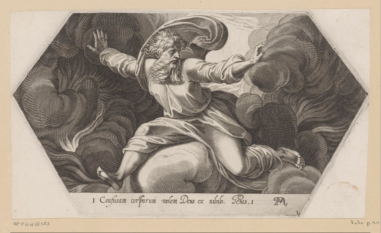 God Separates Light from Darkness by Francesco Villamena