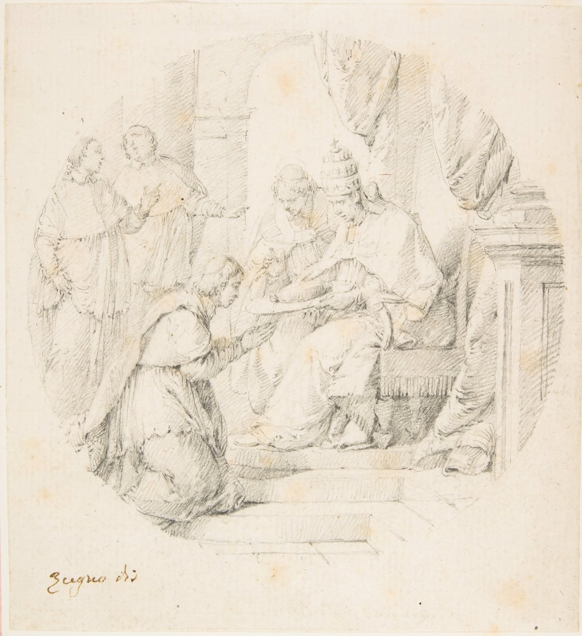 Angelo Maria Querini Created Cardinal by Benedict XIII by Francesco Zugno