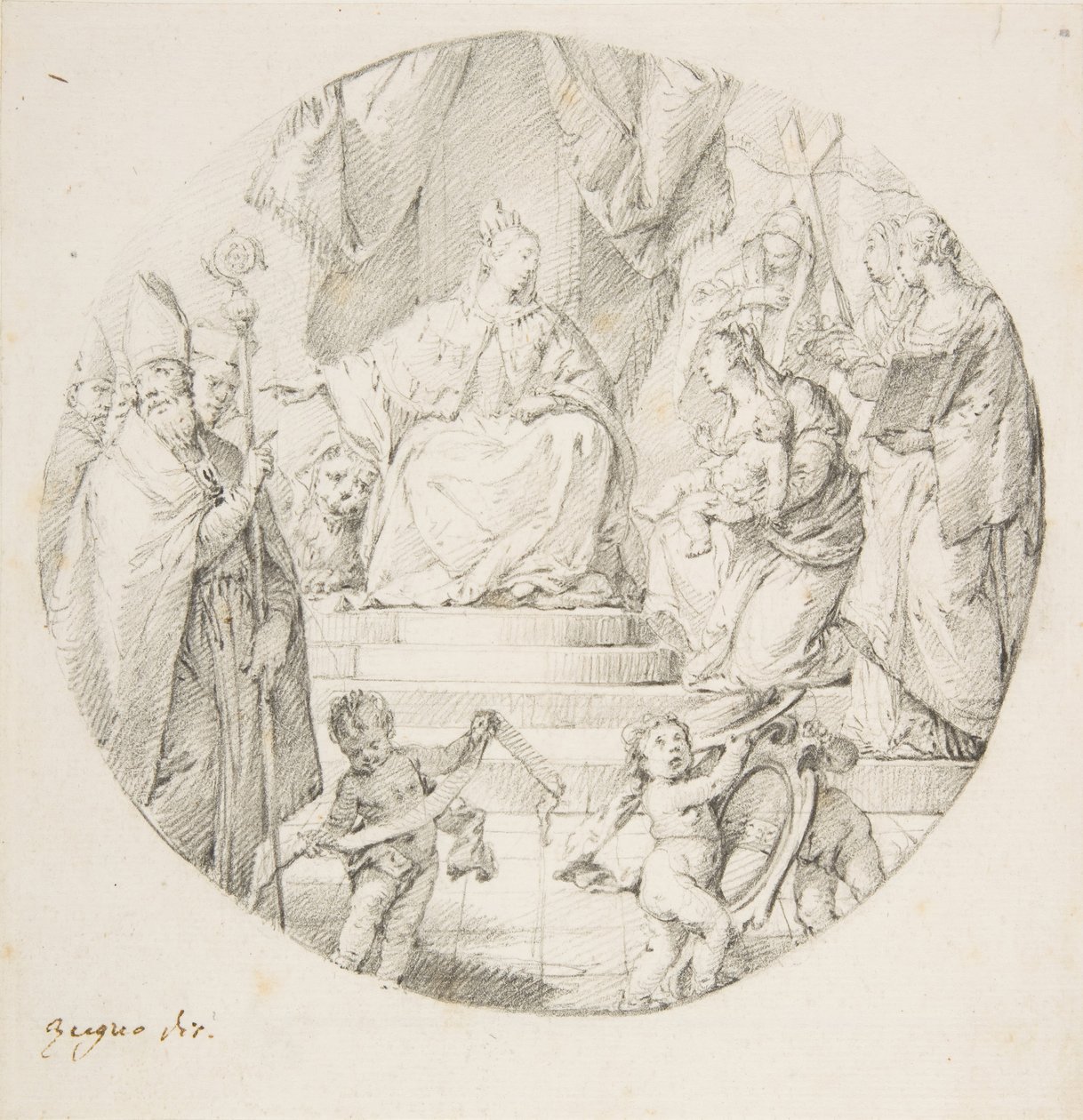 Nobility Presenting an Infant to Venice, 1709-87 by Francesco Zugno