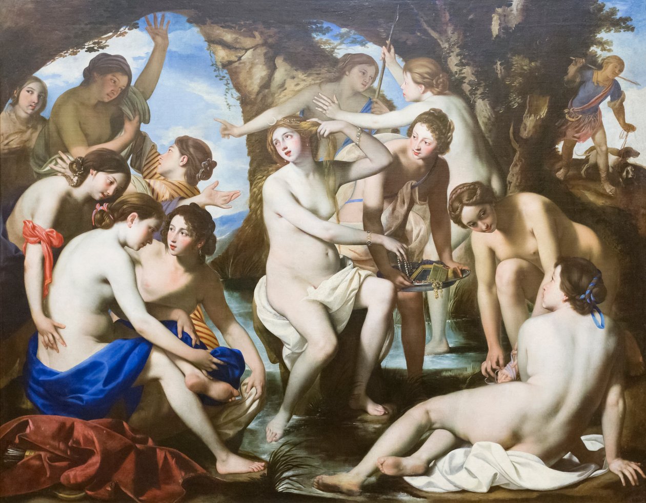 The Bath of Diana by Francesco de (c.1600-54) Rosa