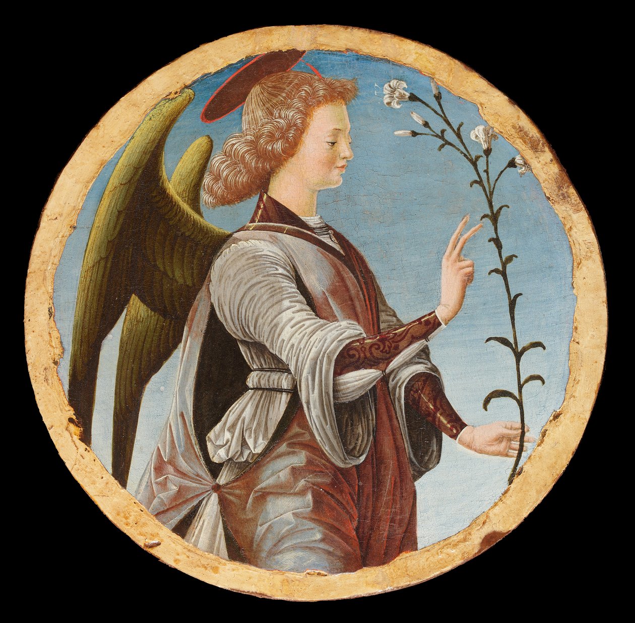 Polittico Griffoni: Angel of the Annunciation by Francesco del Cossa