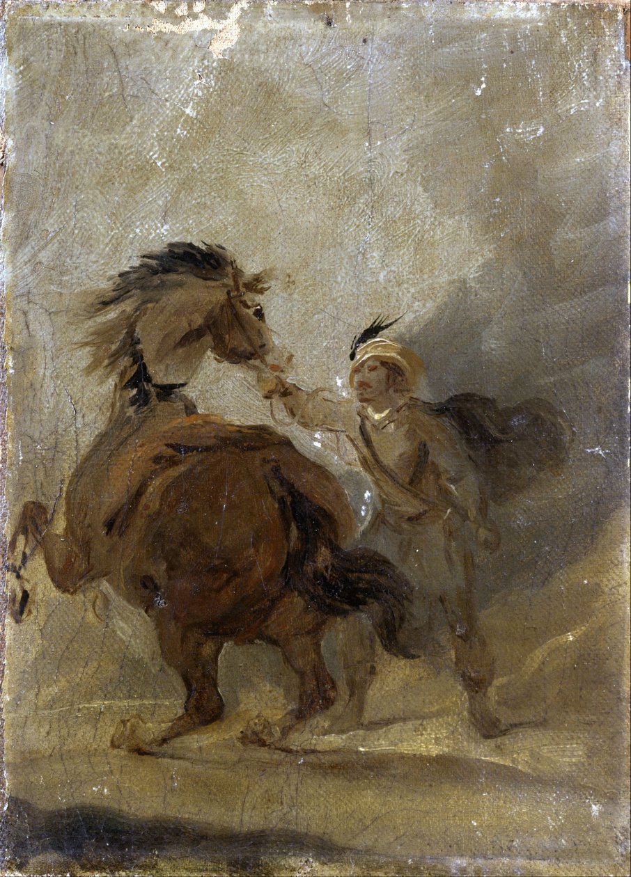 A Man Holding a Horse by Francis Bourgeois
