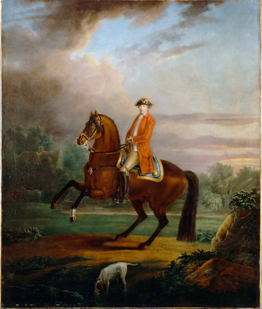 A Man, Called Noel Desenfans on Horseback by Francis Bourgeois