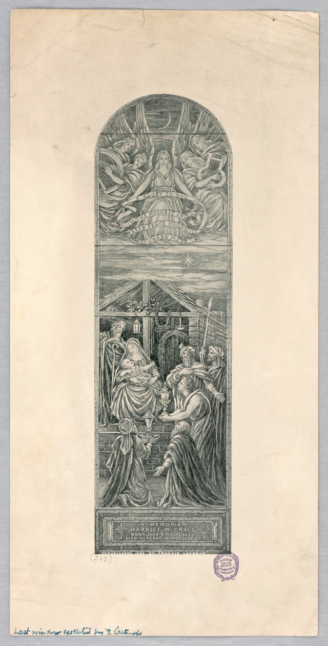 Memorial Window for Harriet M. Crall by Francis Augustus Lathrop