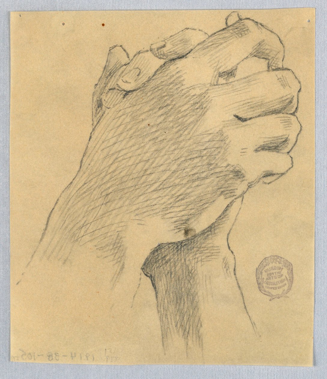 Study of Clasped Hands by Francis Augustus Lathrop