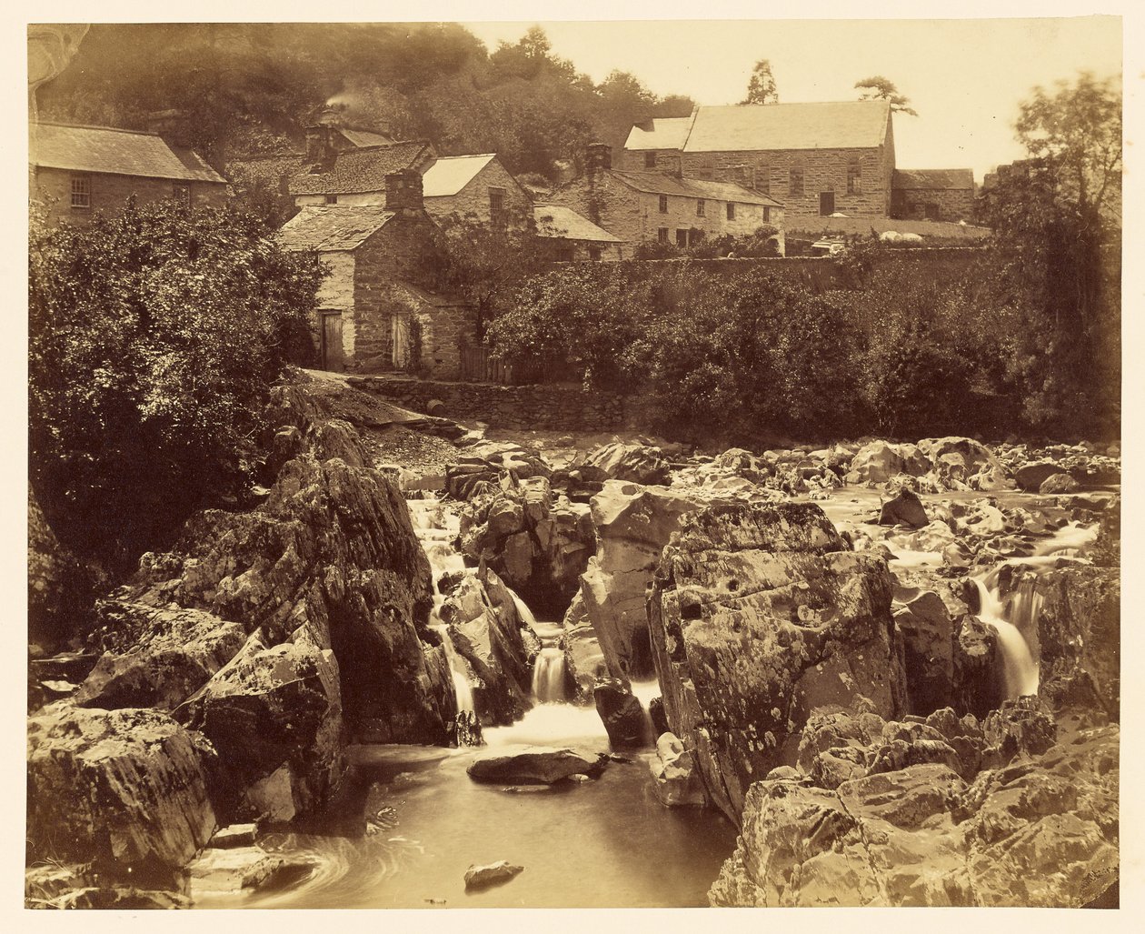 At Pont y pair, Bettws-y-Coed, North Wales by Francis Bedford