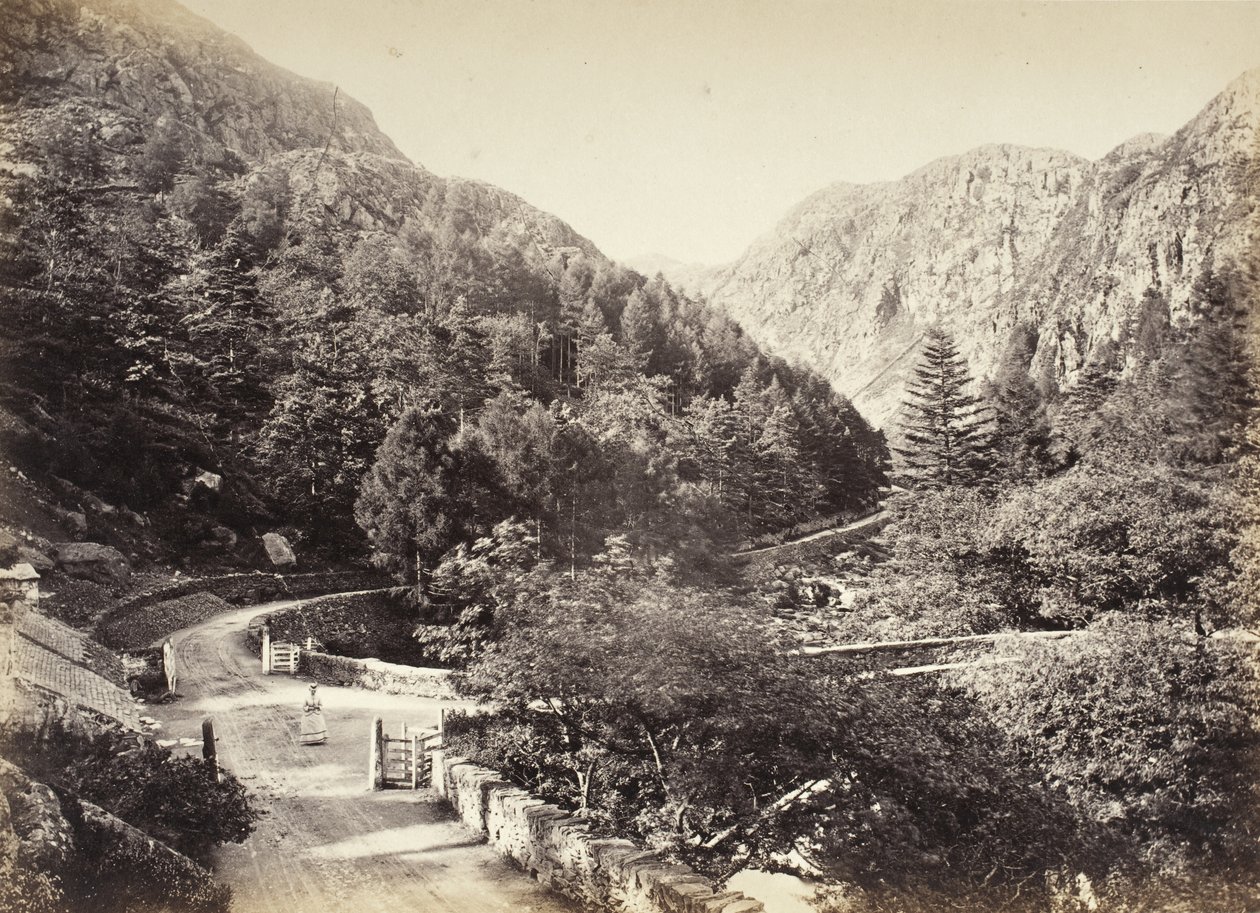 Beddgelert, Pass of Aberglaslyn, From The Road (515) by Francis Bedford