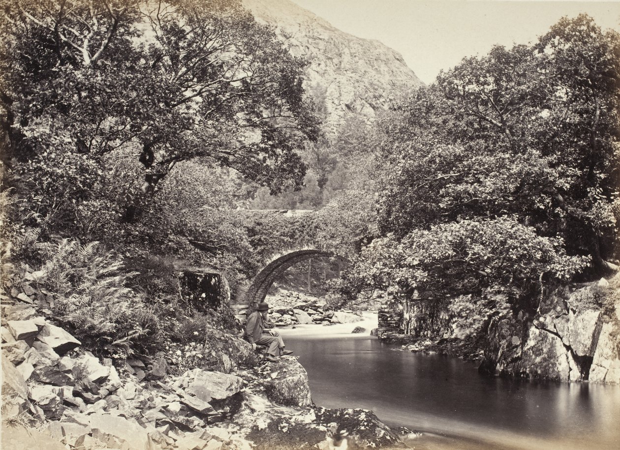 Beddgelert, Pont Aberglaslyn, From Below Bridge, No. 2. (517) by Francis Bedford