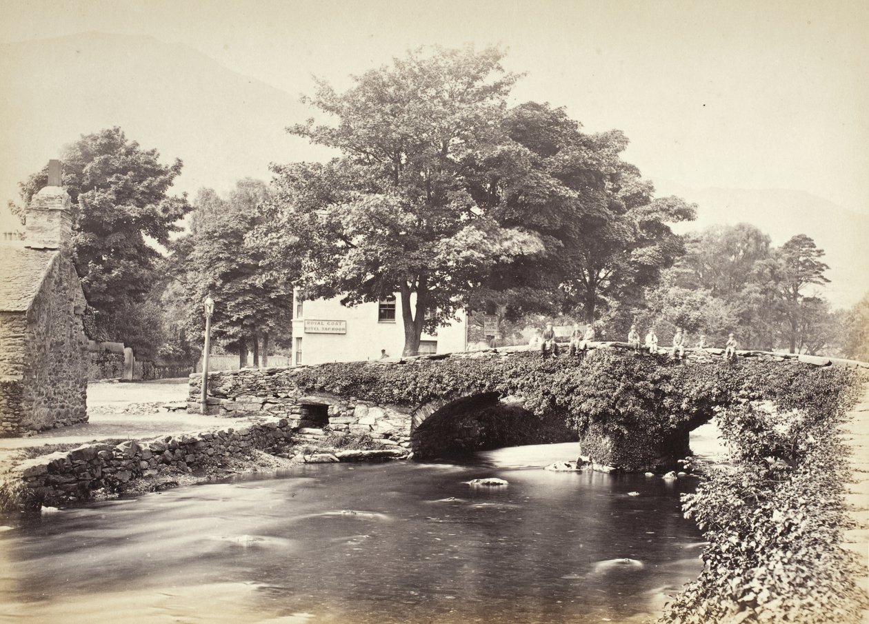Beddgelert, The Bridge & Moel Hebog, No. 3 (518) by Francis Bedford