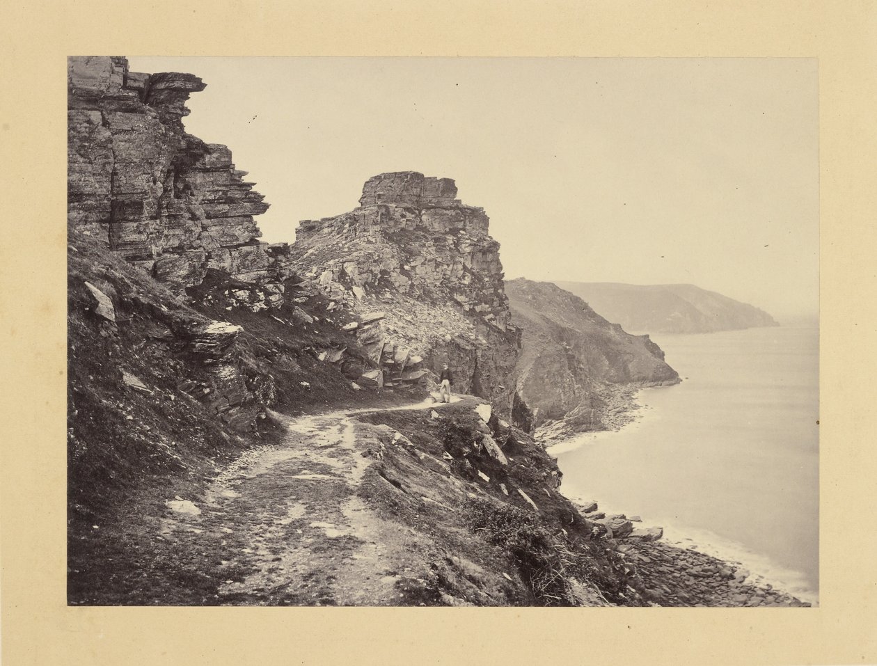 Lynton, Castle Rock, from the North Walk by Francis Bedford