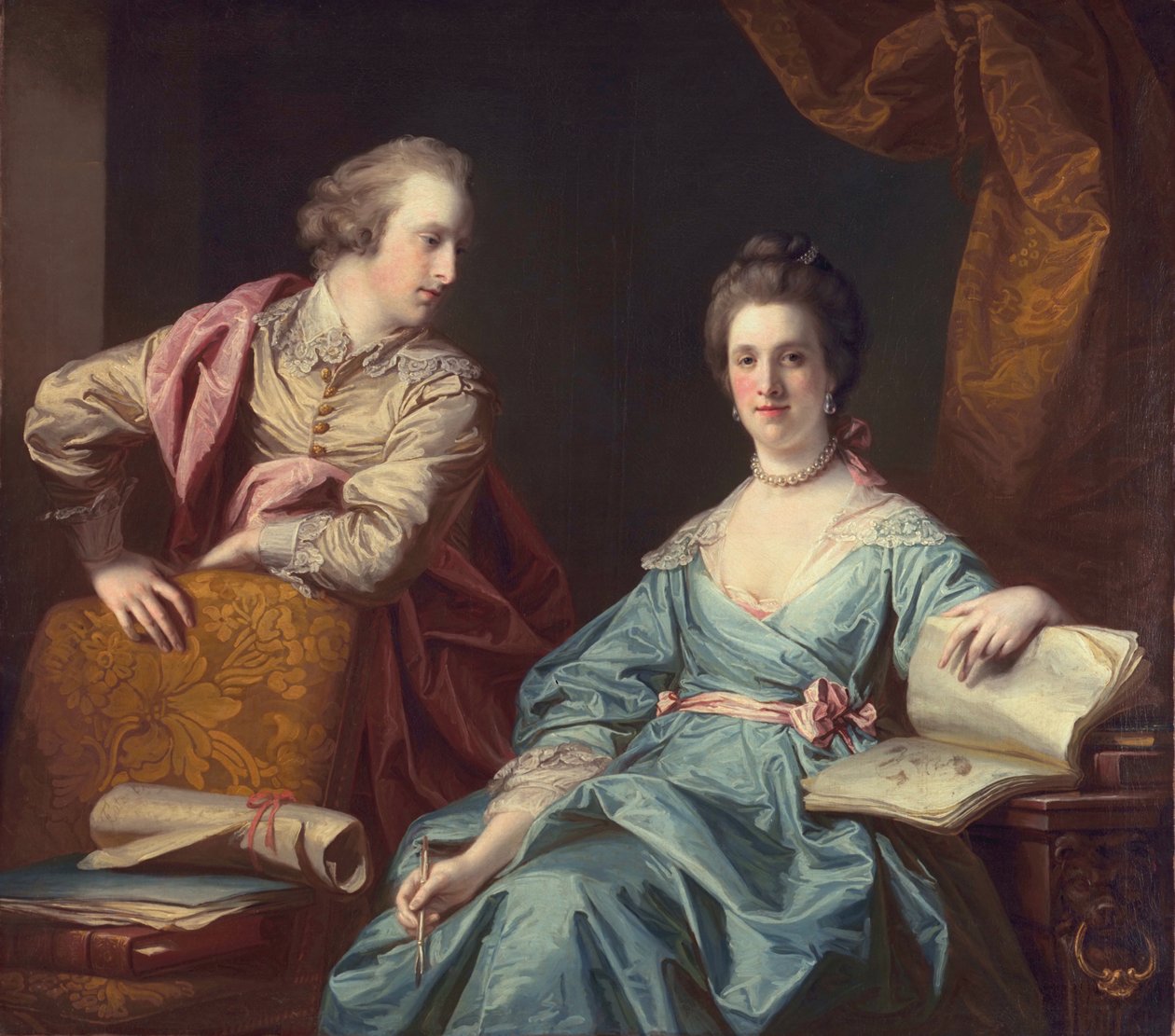 Isabel And Thomas Crathorne 1767 By Francis Cotes
