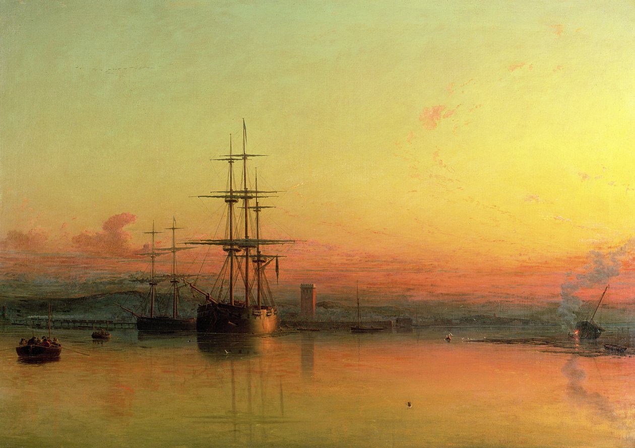 Dead Calm - Sunset at the Bight of Exmouth by Francis Danby