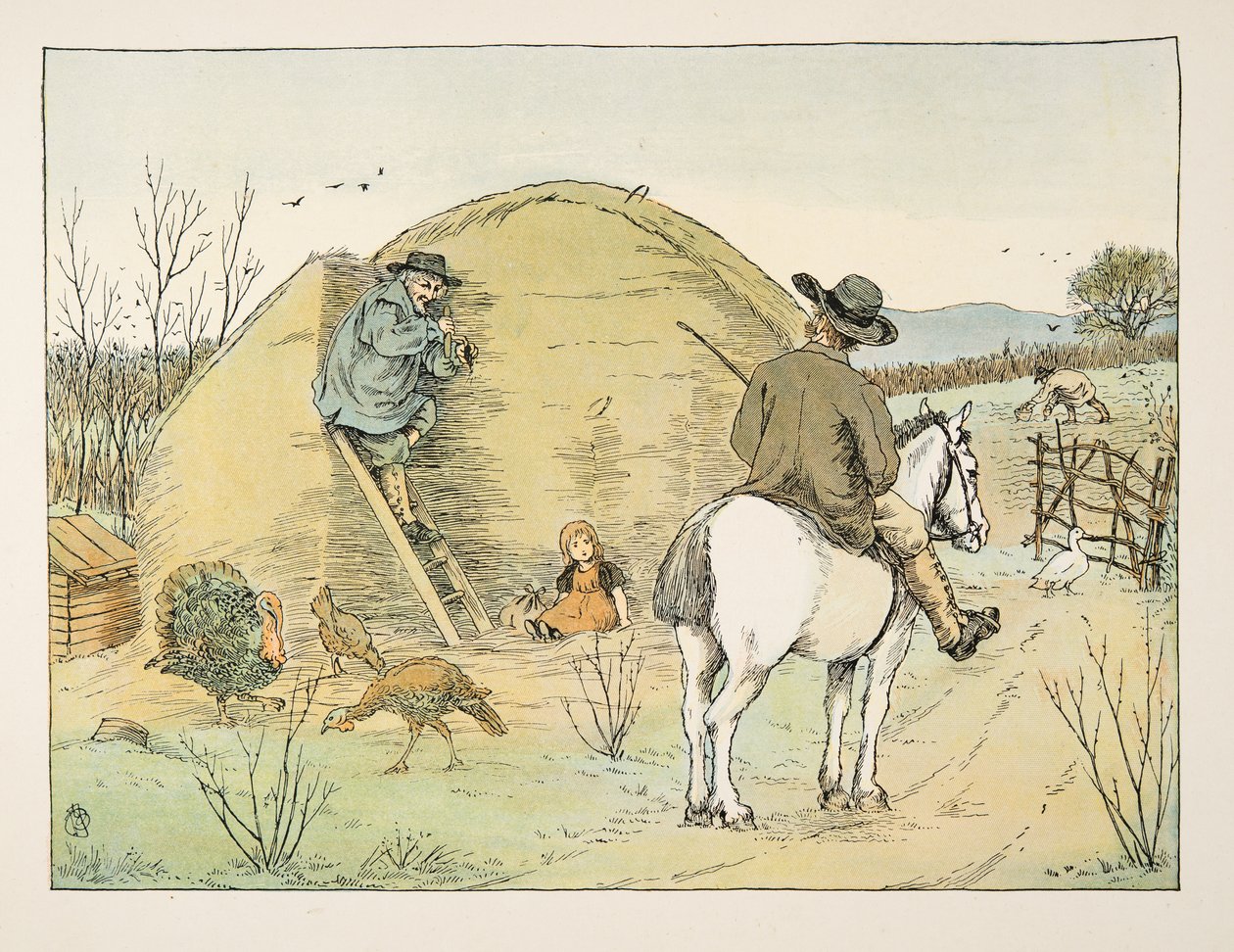 The Farmer, from Four and Twenty Toilers, pub. 1900 by Francis Donkin Bedford