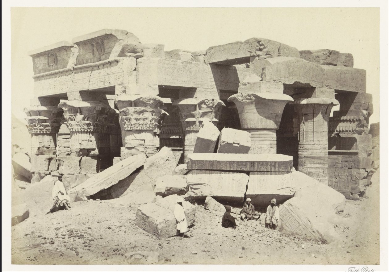 View of the temple of Kom Ombo by Francis Frith
