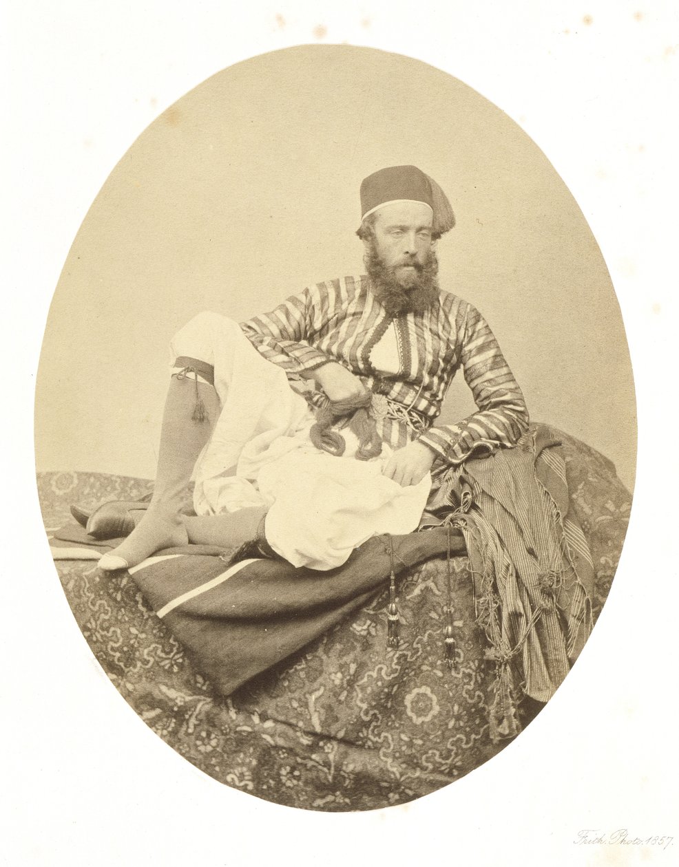 Portrait, Turkish Summer Costume by Francis Frith