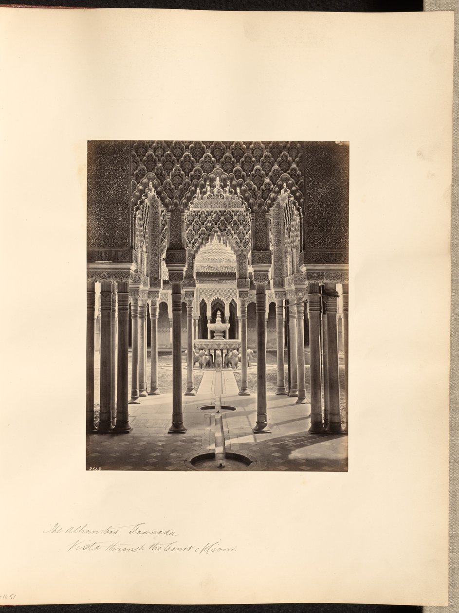 The Alhambra, Granada, View of the Court of Lions by Francis Frith