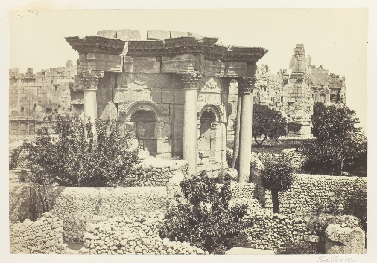 The Circular Temple, Baalbek by Francis Frith