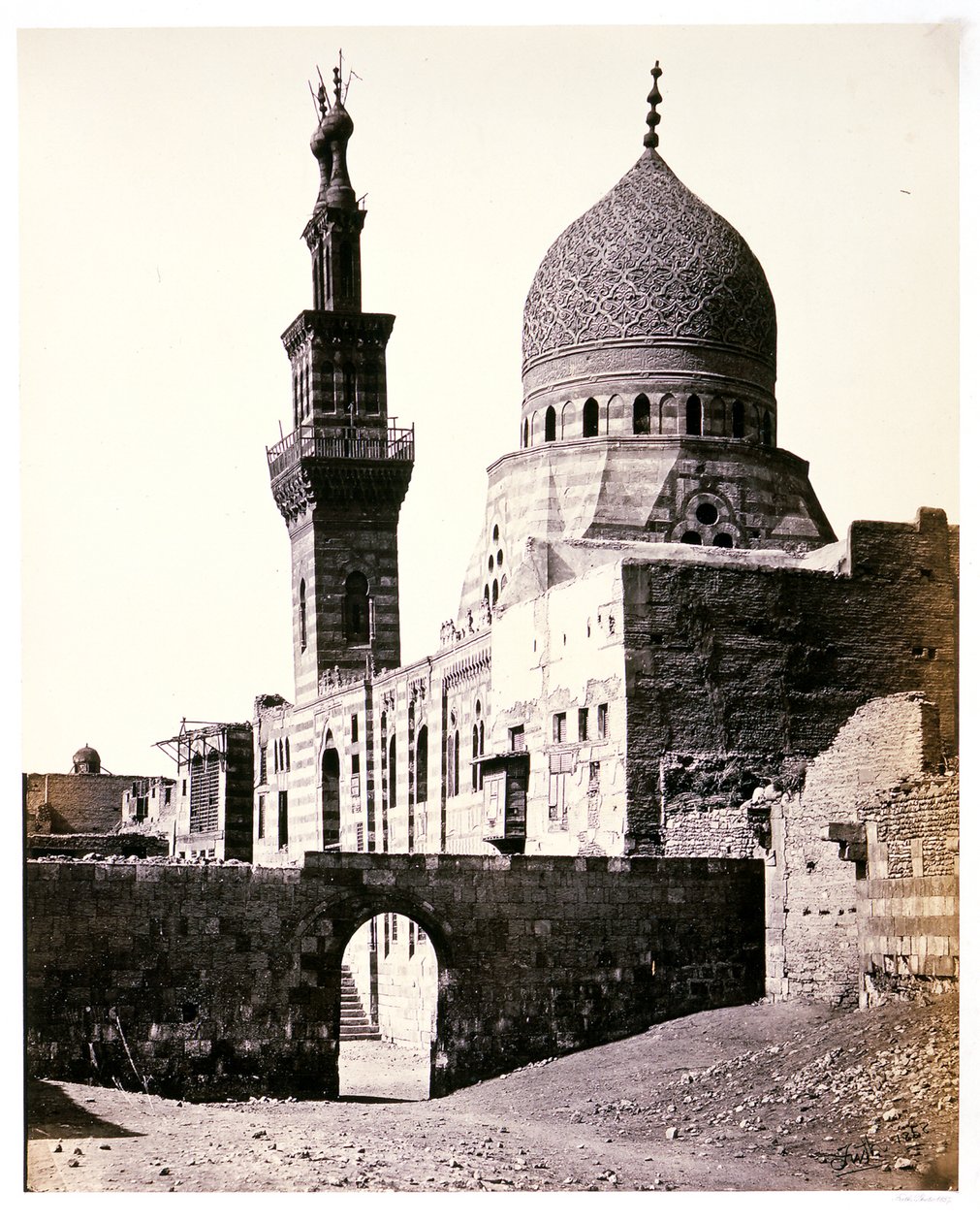 The Mosque of the Emir, Achur, Cairo by Francis Frith