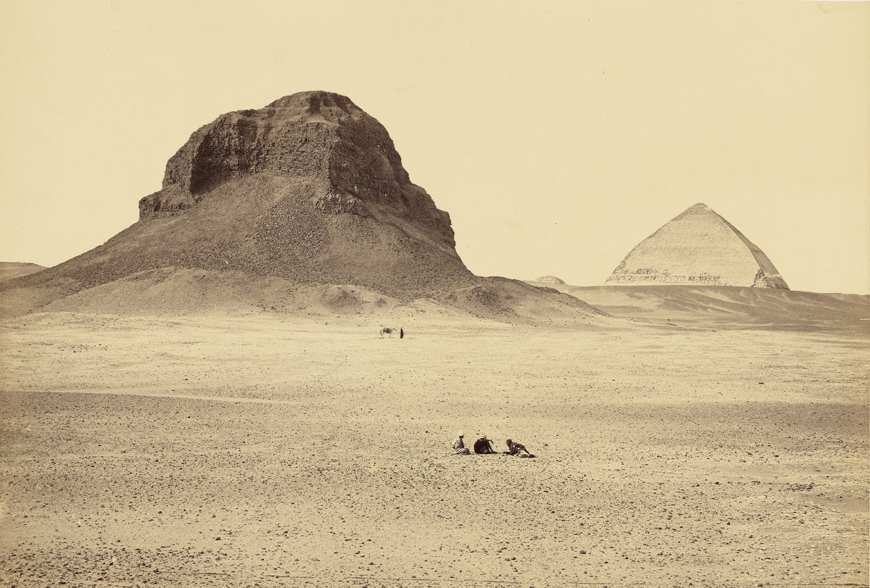 The Pyramids of Dahshoor, From the East by Francis Frith