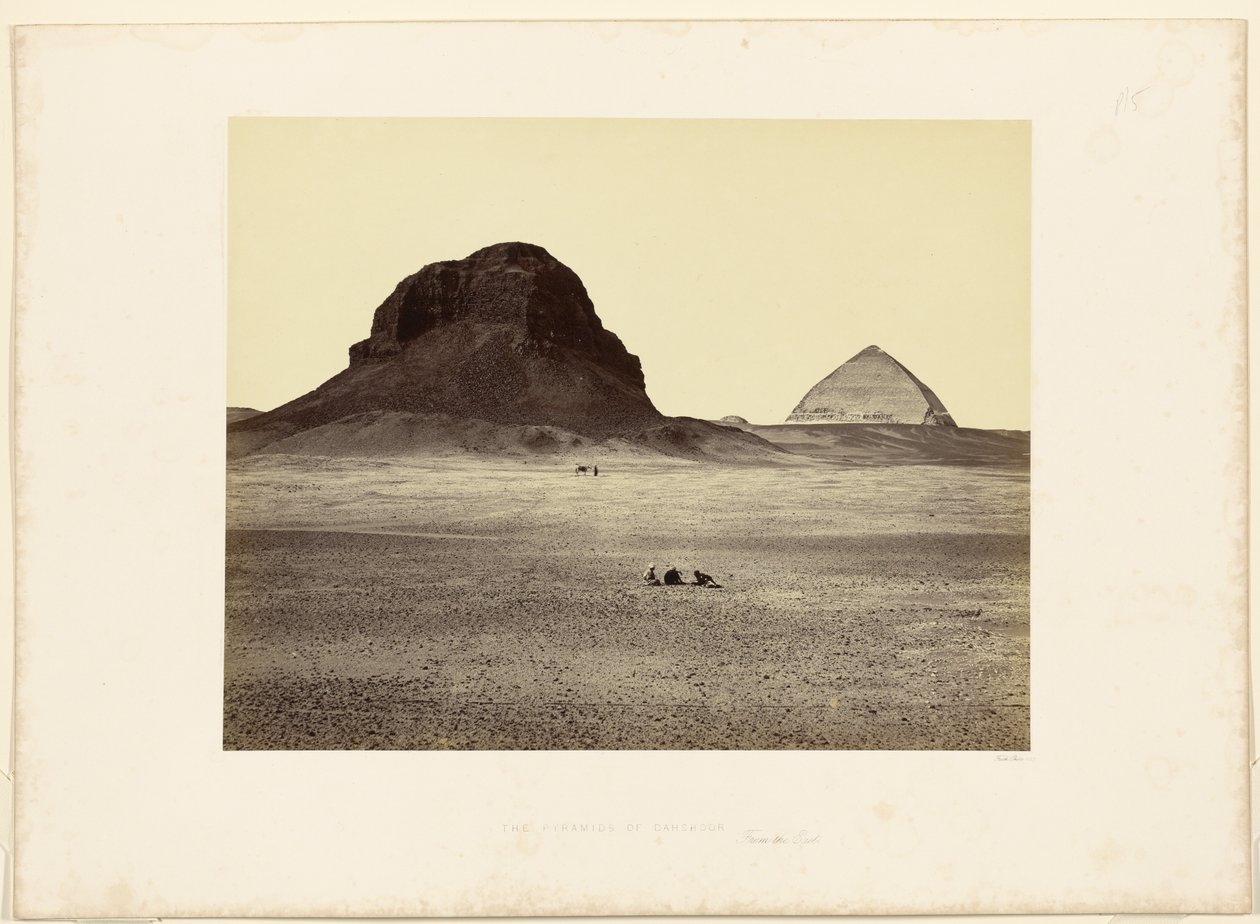 The Pyramids of Dahshoor, From the East by Francis Frith