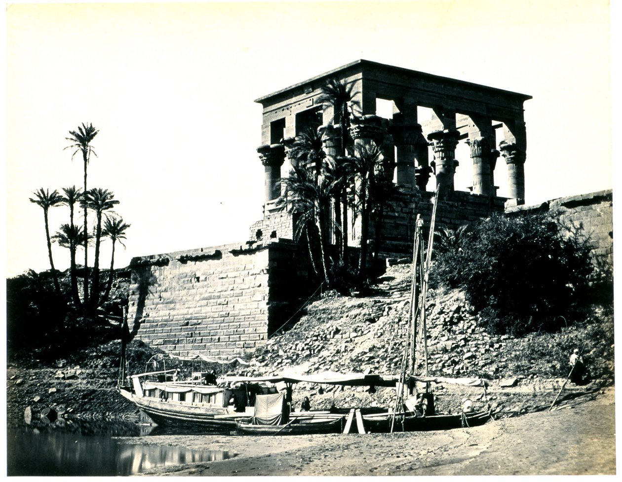 The Ramesseum of El-Kurneh, Thebes, Second View by Francis Frith