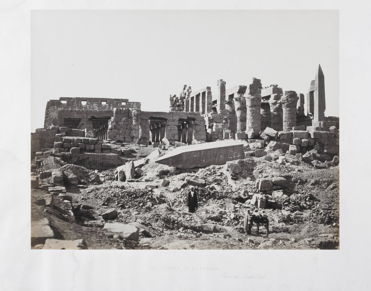 The Temple of El-Karnak, from the Southeast by Francis Frith