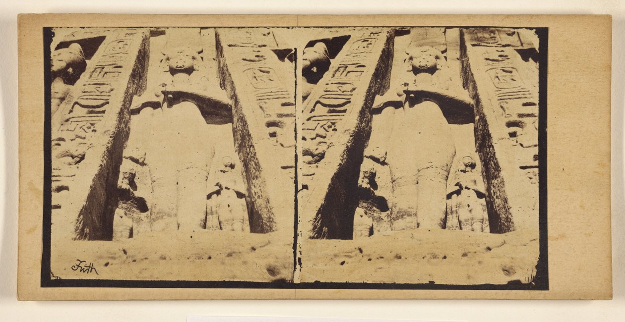 The Small Rock Temple at Abu Simbel by Francis Frith