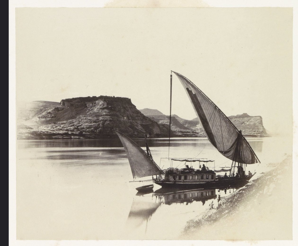 Ferry at Qasr Ibrim by Francis Frith