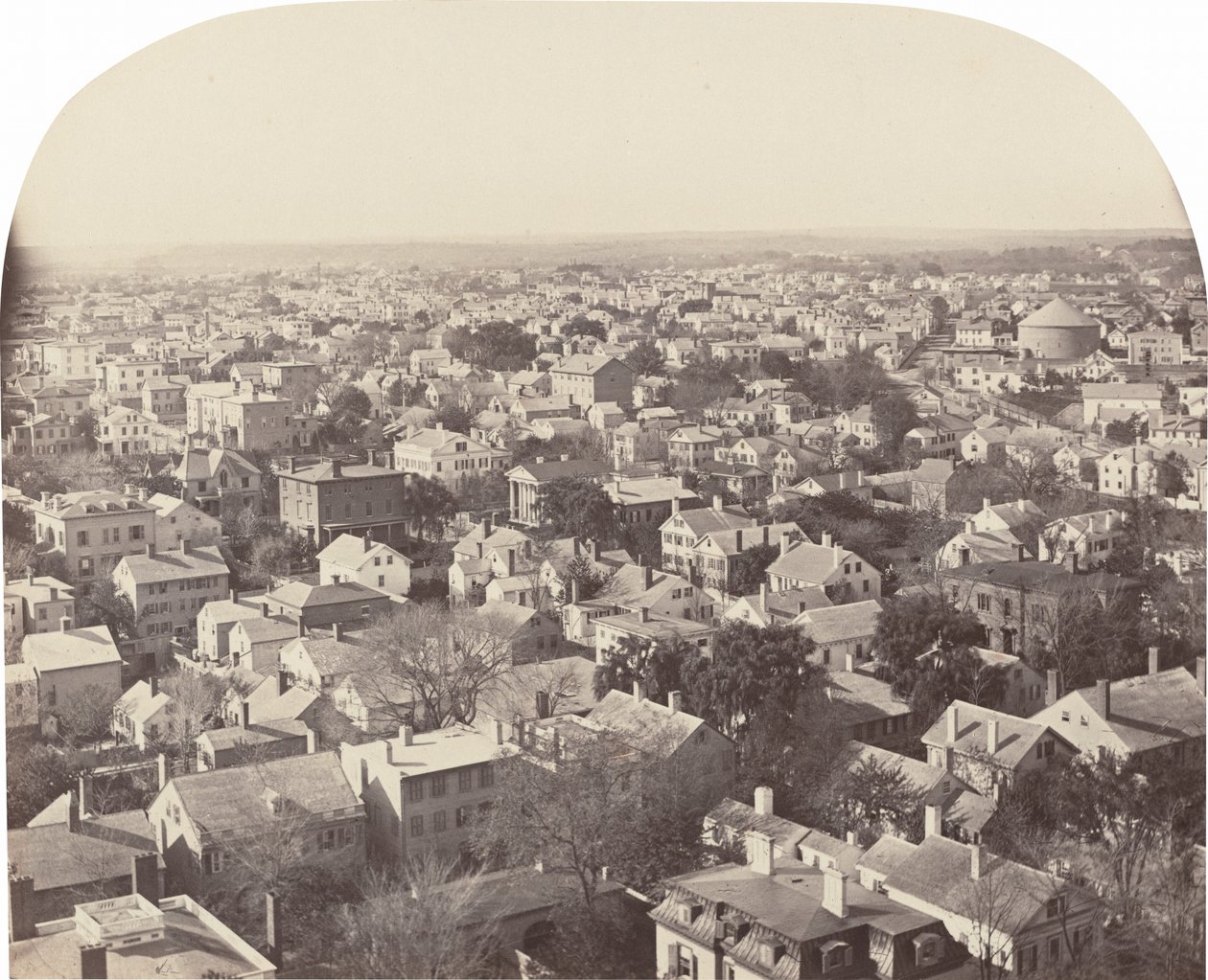 Looking Northwest from Westminster Street, Providence by Francis Hacker
