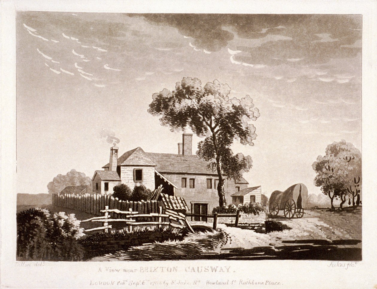 View near Brixton Causeway, Lambeth, London by Francis Jukes