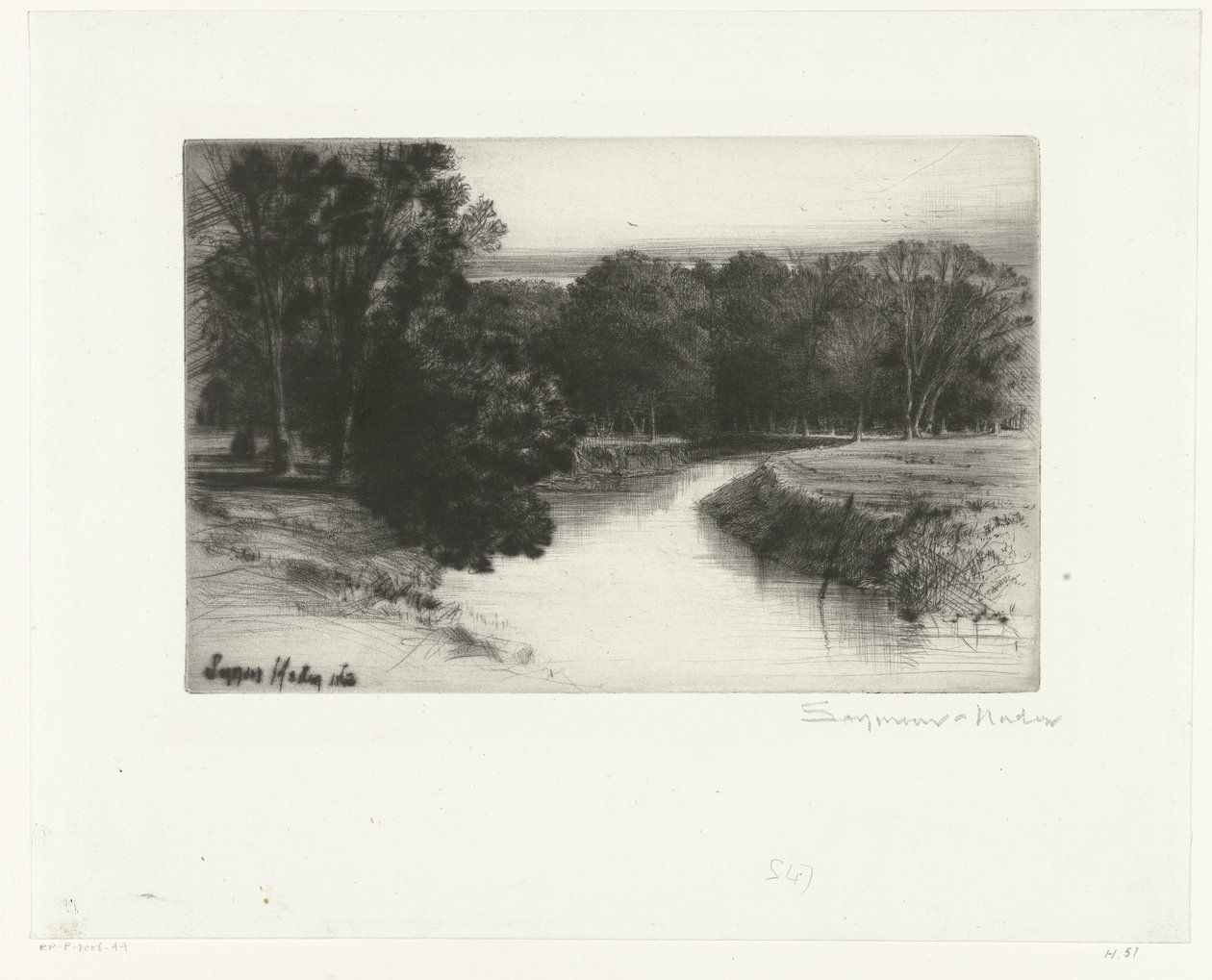 Sunset in Ireland by Francis Seymour Haden (Sir) (signed by artist)