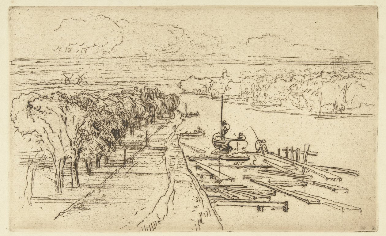 The Amstel by Francis Seymour Haden (Sir)