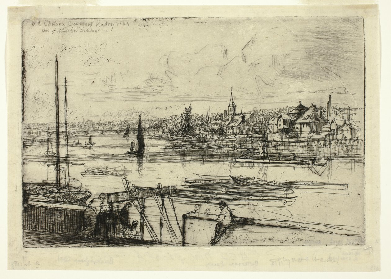 Battersea Reach by Francis Seymour Haden