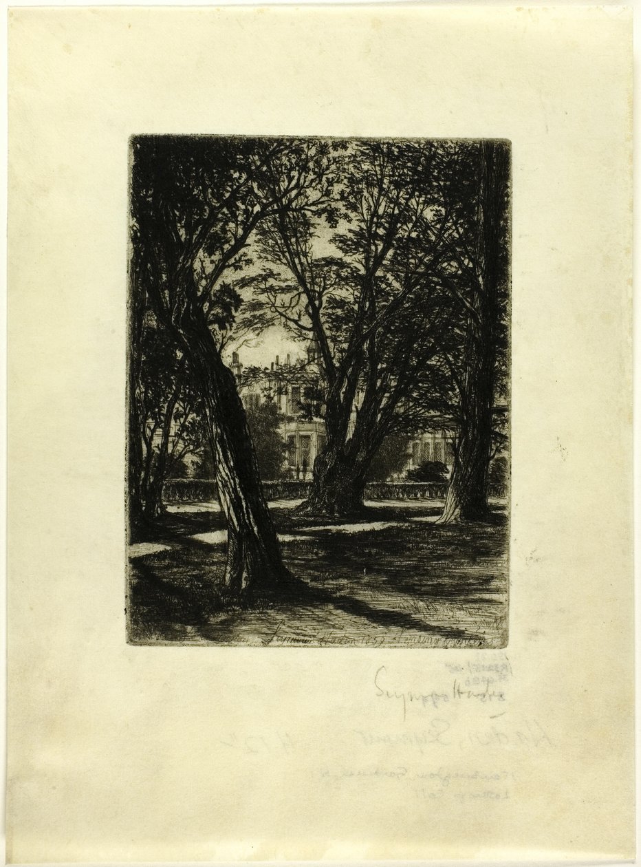 Kensington Gardens, No. I (small plate) by Francis Seymour Haden
