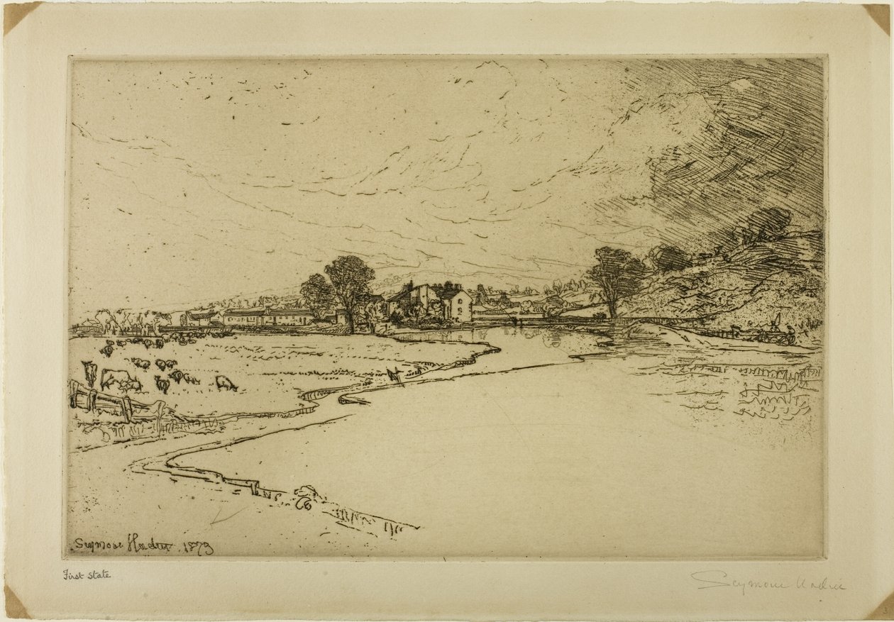 Sawley Abbey by Francis Seymour Haden