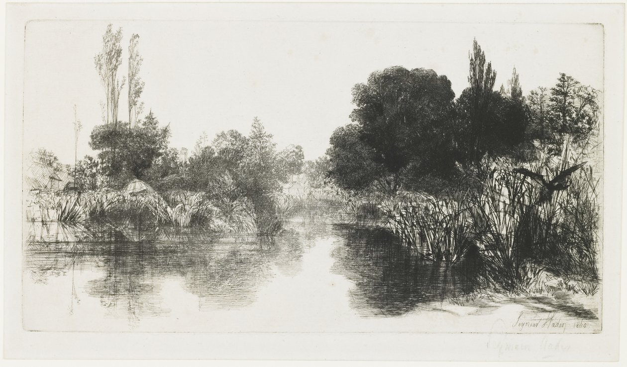 Shere Mill Pond (The Larger Plate), 1860 by Francis Seymour Haden