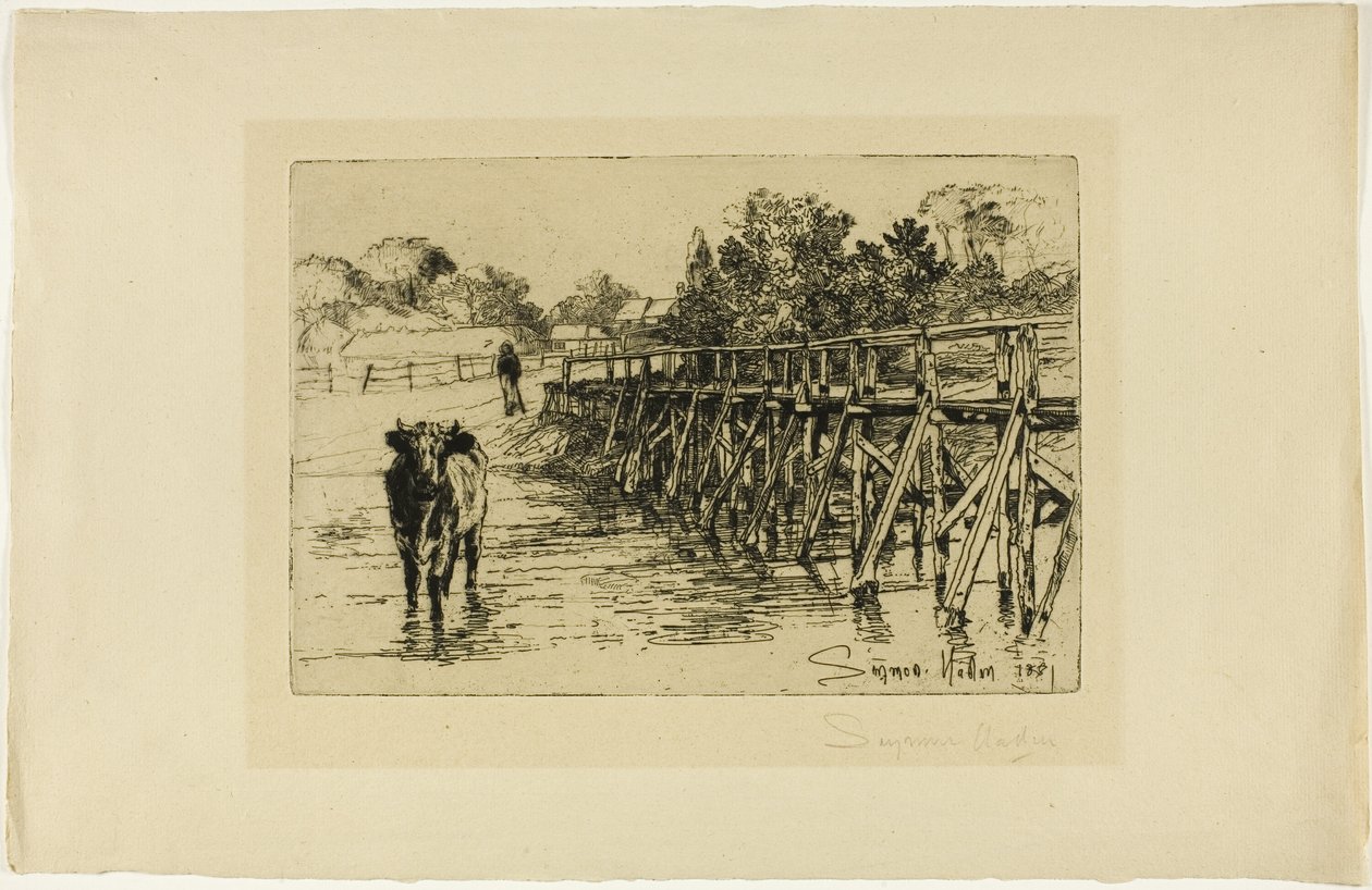 The Village Ford by Francis Seymour Haden
